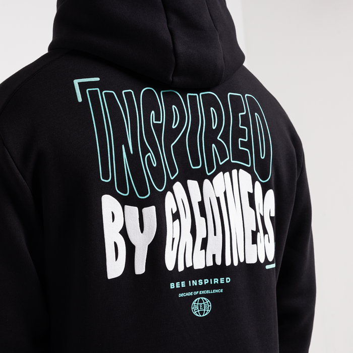 Aguirre Hoodie - Black/Aqua