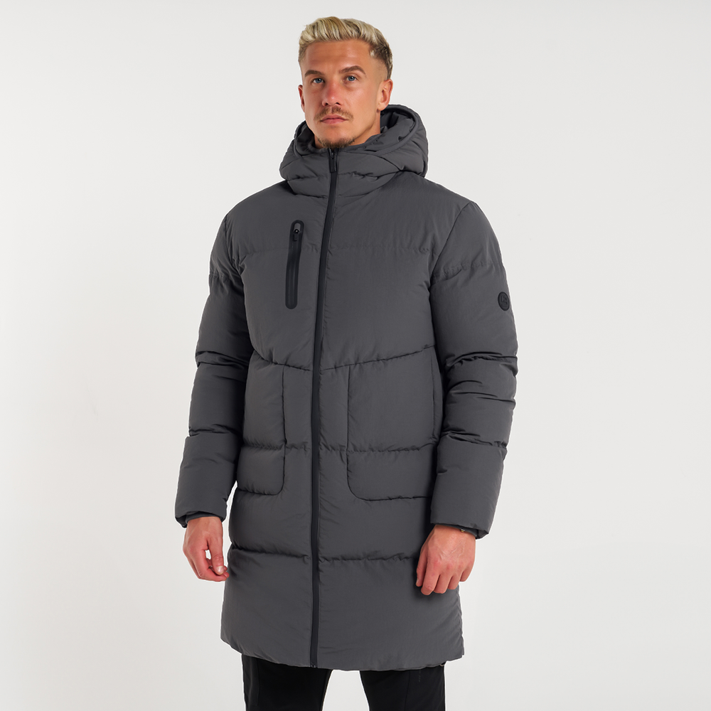 Villar Longline Jacket - Charcoal